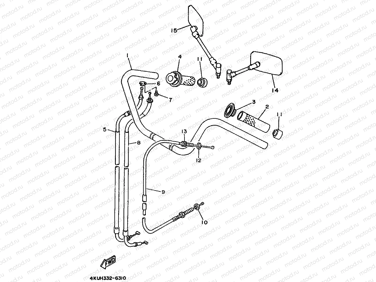 MANUBRIO CABLE DISCO DE FRENO