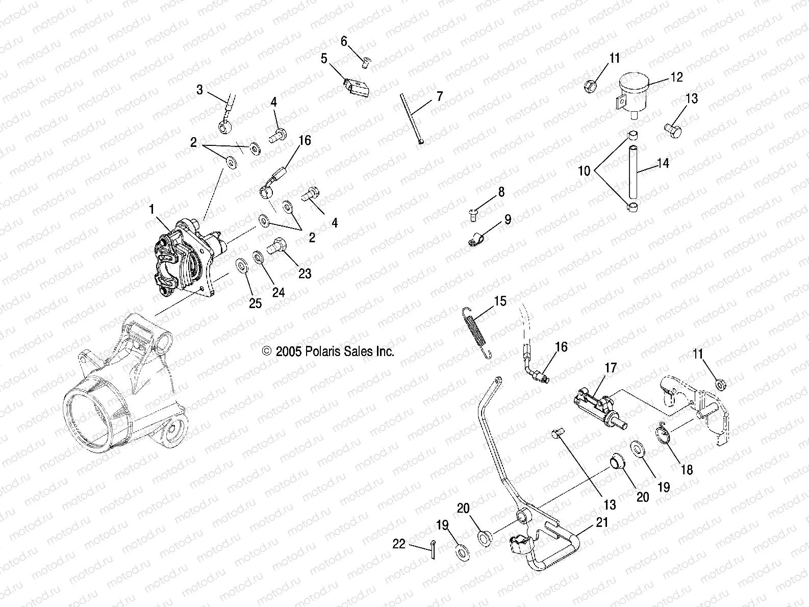 MASTER CYLINDER | MASTER CYLINDER, REAR and FOOT PEDAL - A06MH50AA/AB/AD/AF (4999200099920009B06)