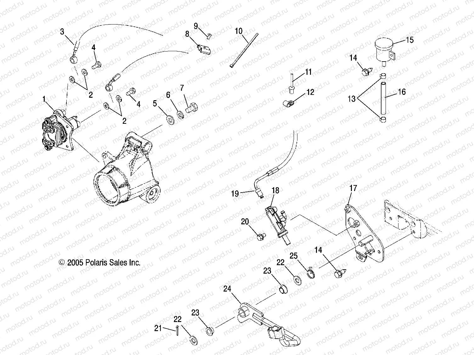 MASTER CYLINDER | MASTER CYLINDER, REAR and FOOT PEDAL - A06MH68AA/AD/AF (4999200299920029B05)