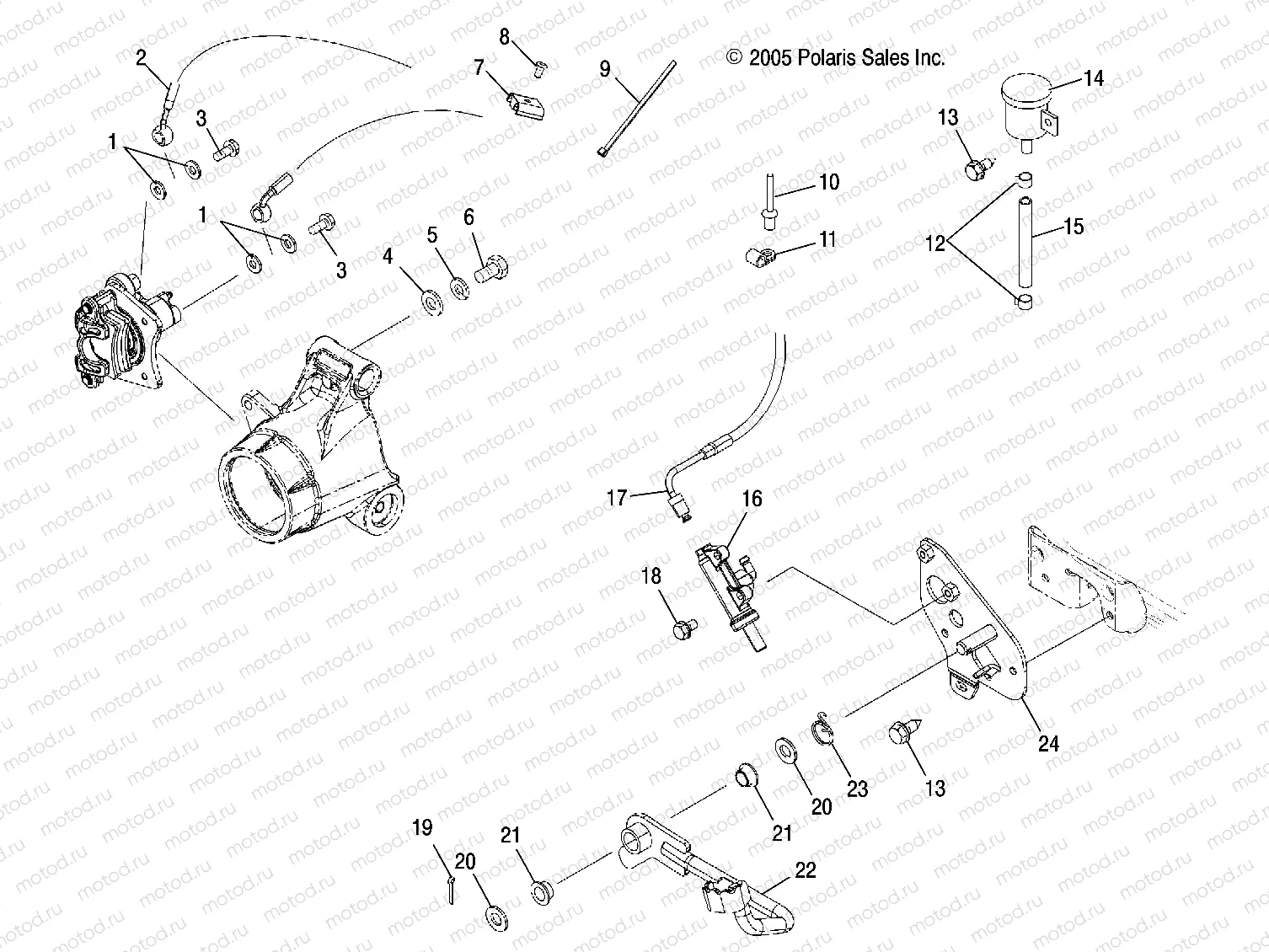 MASTER CYLINDER | MASTER CYLINDER, REAR and FOOT PEDAL - A06MH68AQ/AT/AX/AY/AZ (4999200229920022B05)