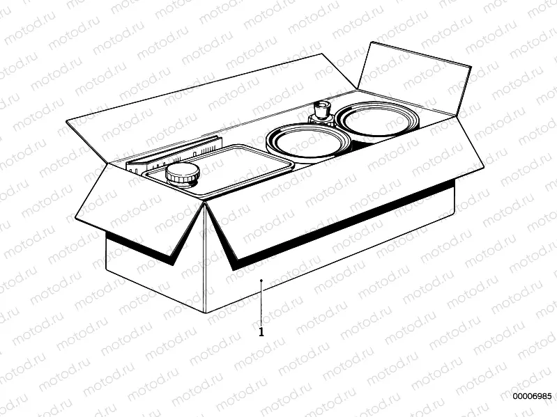 Metallic paint set