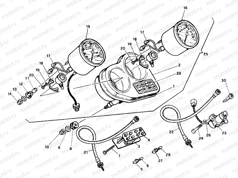 METER FM <016055 » HANDLE BAR