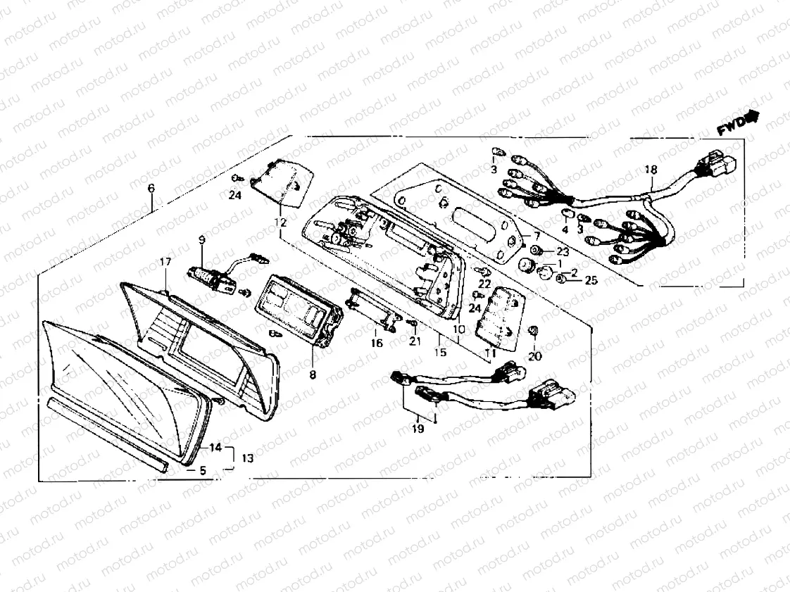 Meter (GL1200 AG, AH)