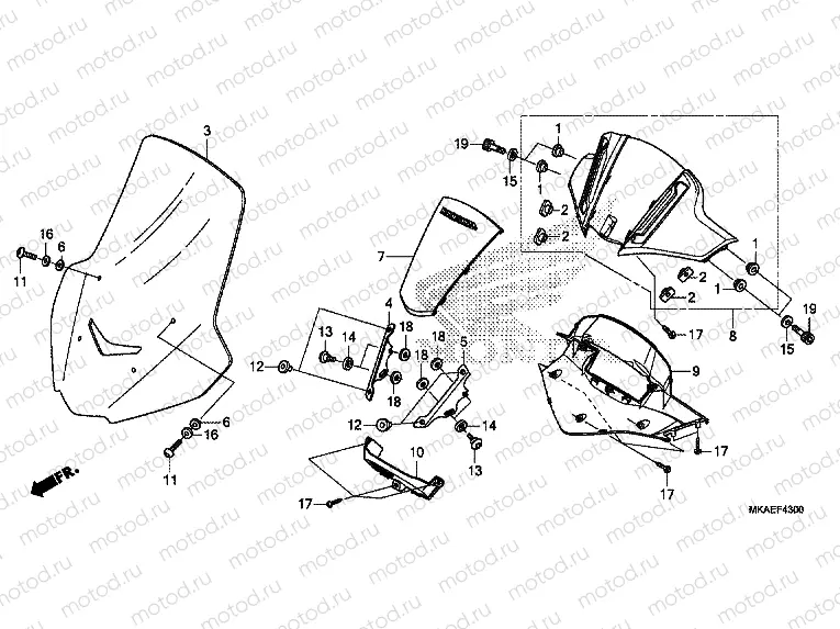 METER VISOR/WINDSCREEN