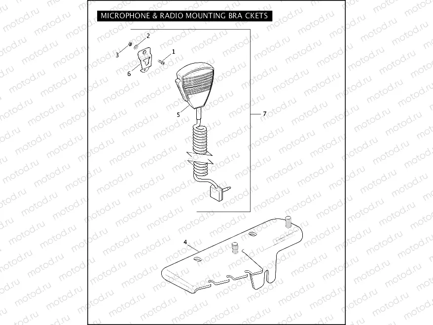 MICROPHONE & RADIO MOUNTING BRACKETS