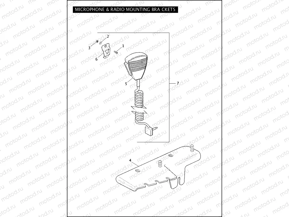 MICROPHONE & RADIO MOUNTING BRACKETS