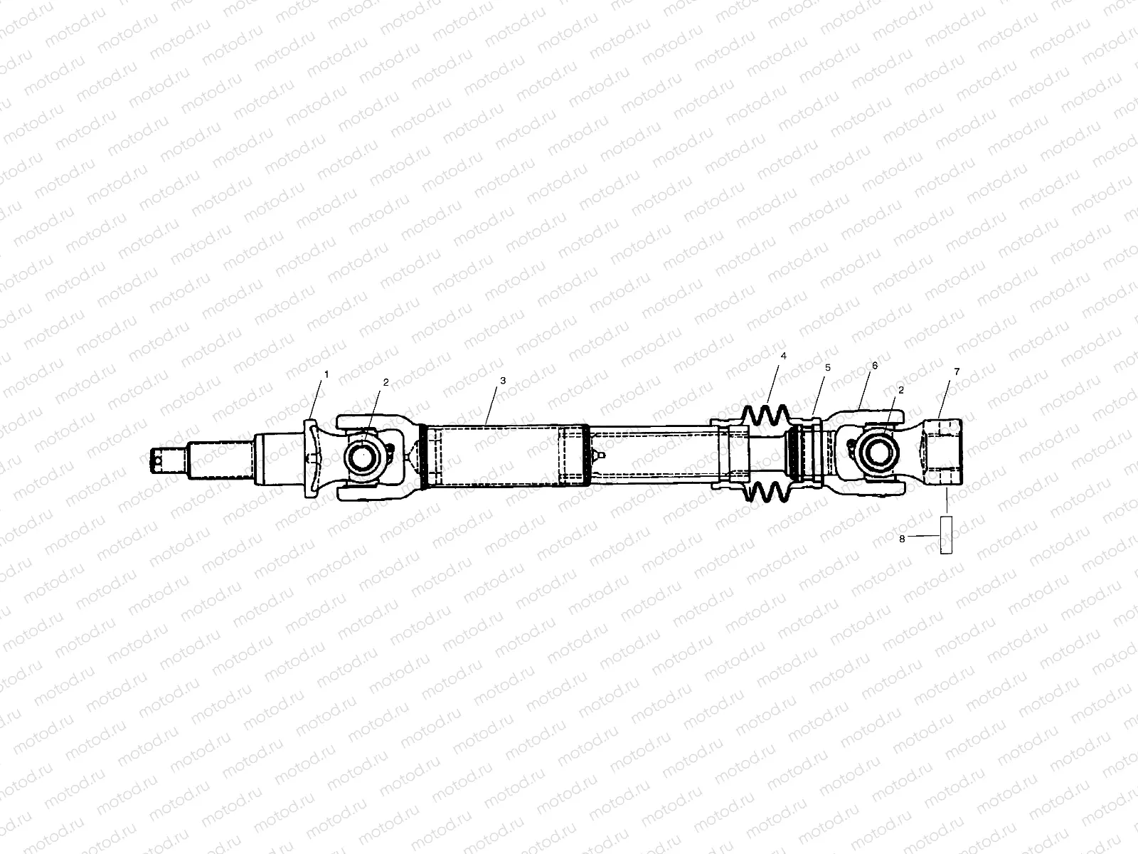 MID AXLE DRIVE SHAFT (LH) - A99RF50AA (4946494649B010) | MID AXLE DRIVE SHAFT (LH) - A99RF50AA (4946494649B010)