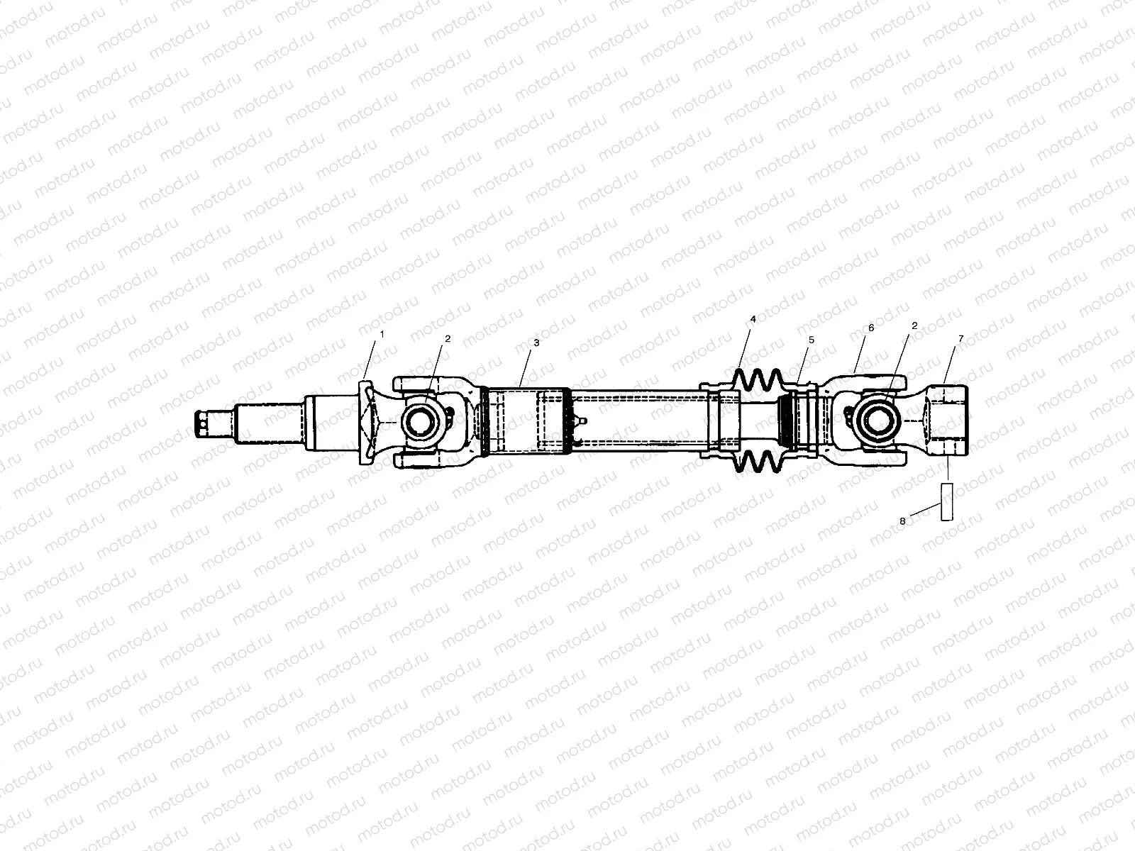 MID AXLE DRIVE SHAFT (RH) - A99RF50AA (4946494649B009) | MID AXLE DRIVE SHAFT (RH) - A99RF50AA (4946494649B009)