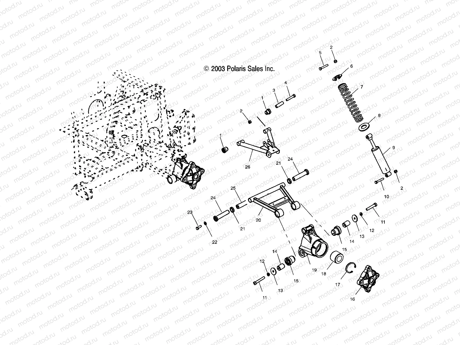MID DRIVE A-ARMS (6X6) - A04RF50AA (4987918791B10) | MID DRIVE A-ARMS (6X6) - A04RF50AA (4987918791B10)