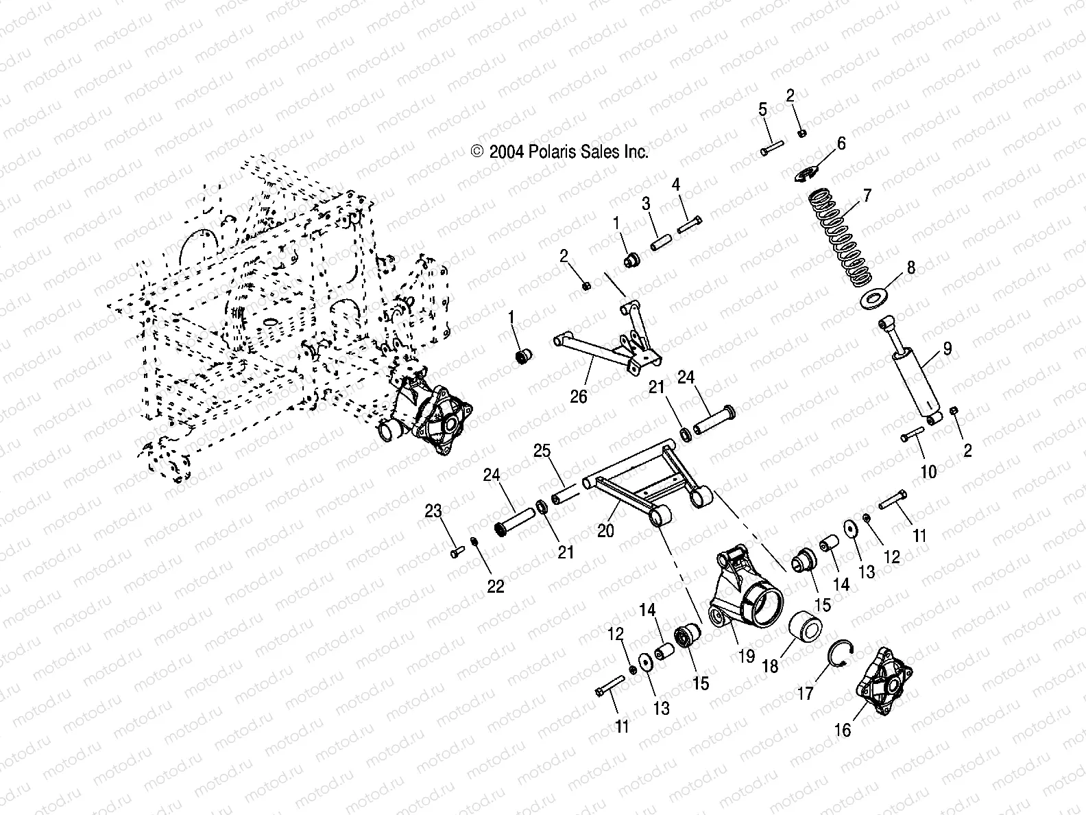 MID DRIVE A-ARMS (6X6) - R05RF50AA/AB (4995359535C04) | MID DRIVE A-ARMS (6X6) - R05RF50AA/AB (4995359535C04)