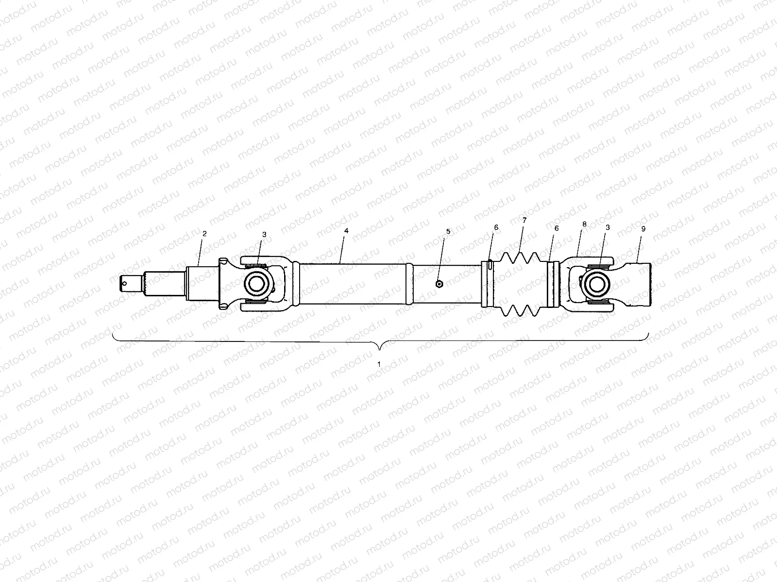 MID DRIVESHAFT - A10RF50AB (4970927092B04) | MID DRIVESHAFT - A10RF50AB (4970927092B04)