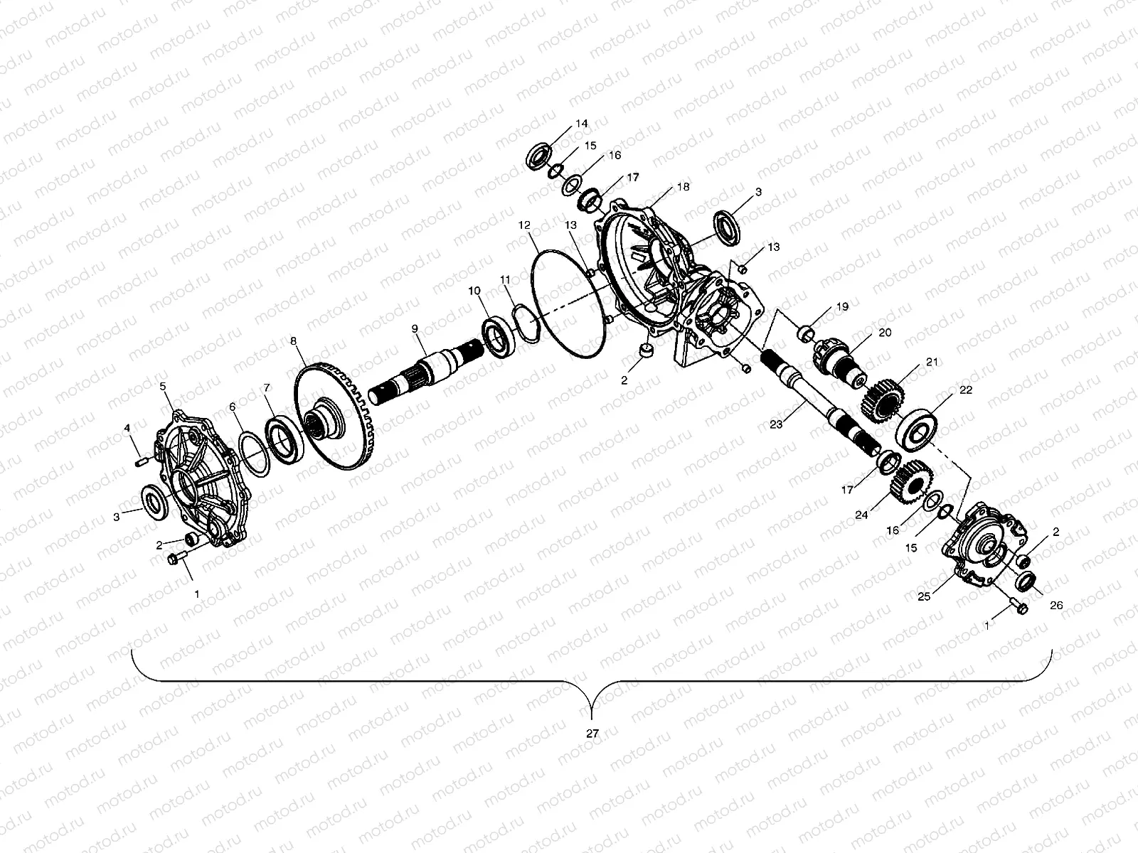 MID GEARCASE (6X6) - A11RF50AA (4981798179D09) | MID GEARCASE (6X6) - A11RF50AA (4981798179D09)