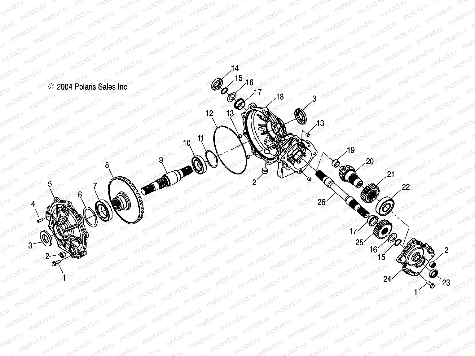 MID GEARCASE (6X6) - R05RF50AA/AB (4995359535E05) | MID GEARCASE (6X6) - R05RF50AA/AB (4995359535E05)
