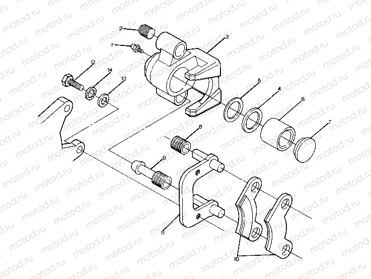 Middle Axle Brake Assembly (4916361636019A) | Middle Axle Brake Assembly (4916361636019A)