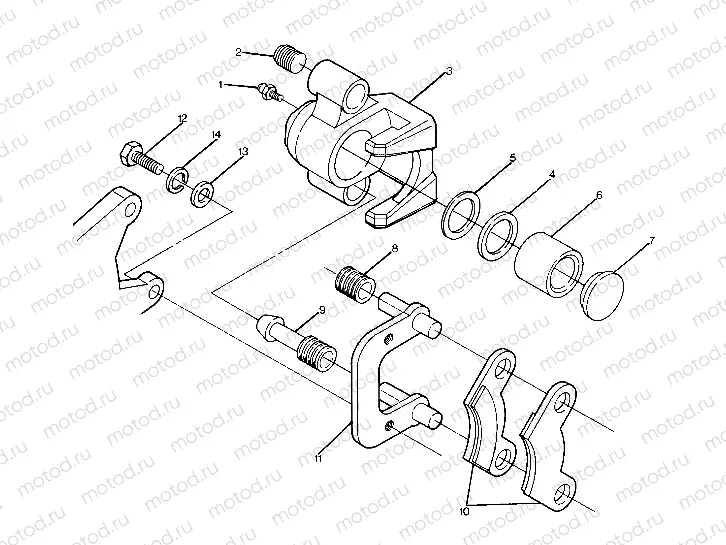 Middle Axle Brake Assembly (4917741774019A) | Middle Axle Brake Assembly (4917741774019A)