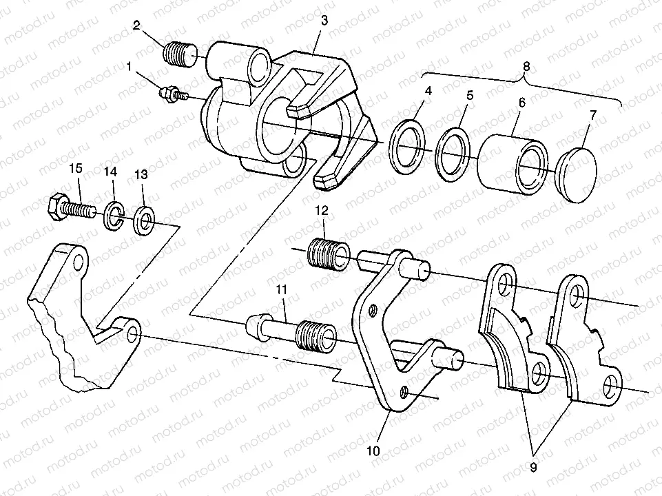 MIDDLE AXLE BRAKE BIG BOSS 6X6 400L W97AE38A (4940814081C001) | MIDDLE AXLE BRAKE BIG BOSS 6X6 400L W97AE38A (4940814081C001)