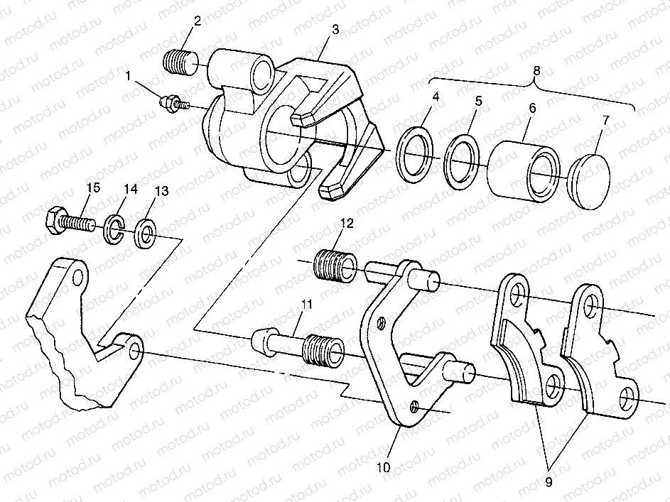 MIDDLE AXLE BRAKE Magnum 6X6 W97AE42A and Swedish Magnum 6X6 S97AE42E (4940754075C003) | MIDDLE AXLE BRAKE Magnum 6X6 W97AE42A and Swedish Magnum 6X6 S97AE42E (4940754075C003)