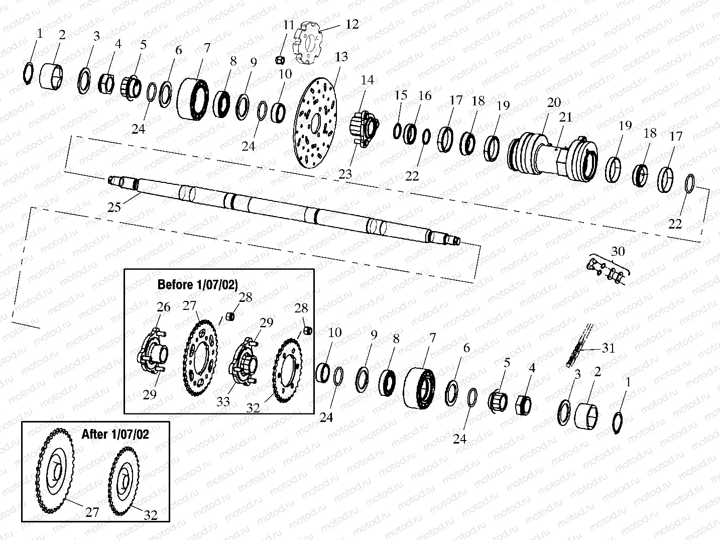 MIDDLE DRIVE - A02CL50AA/DA (4967986798B11) | MIDDLE DRIVE - A02CL50AA/DA (4967986798B11)