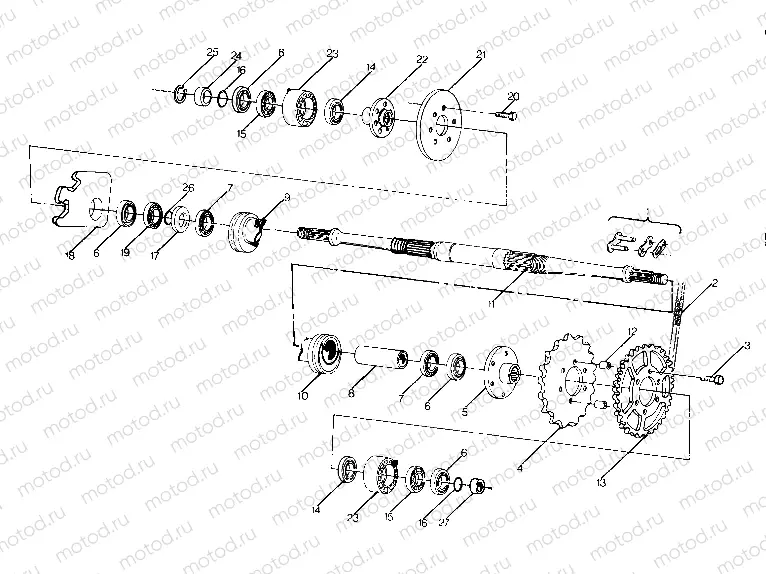 Middle Drive Assembly (4915951595025A) | Middle Drive Assembly (4915951595025A)