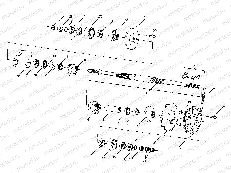 Middle Drive Assembly (4917741774025A) | Middle Drive Assembly (4917741774025A)