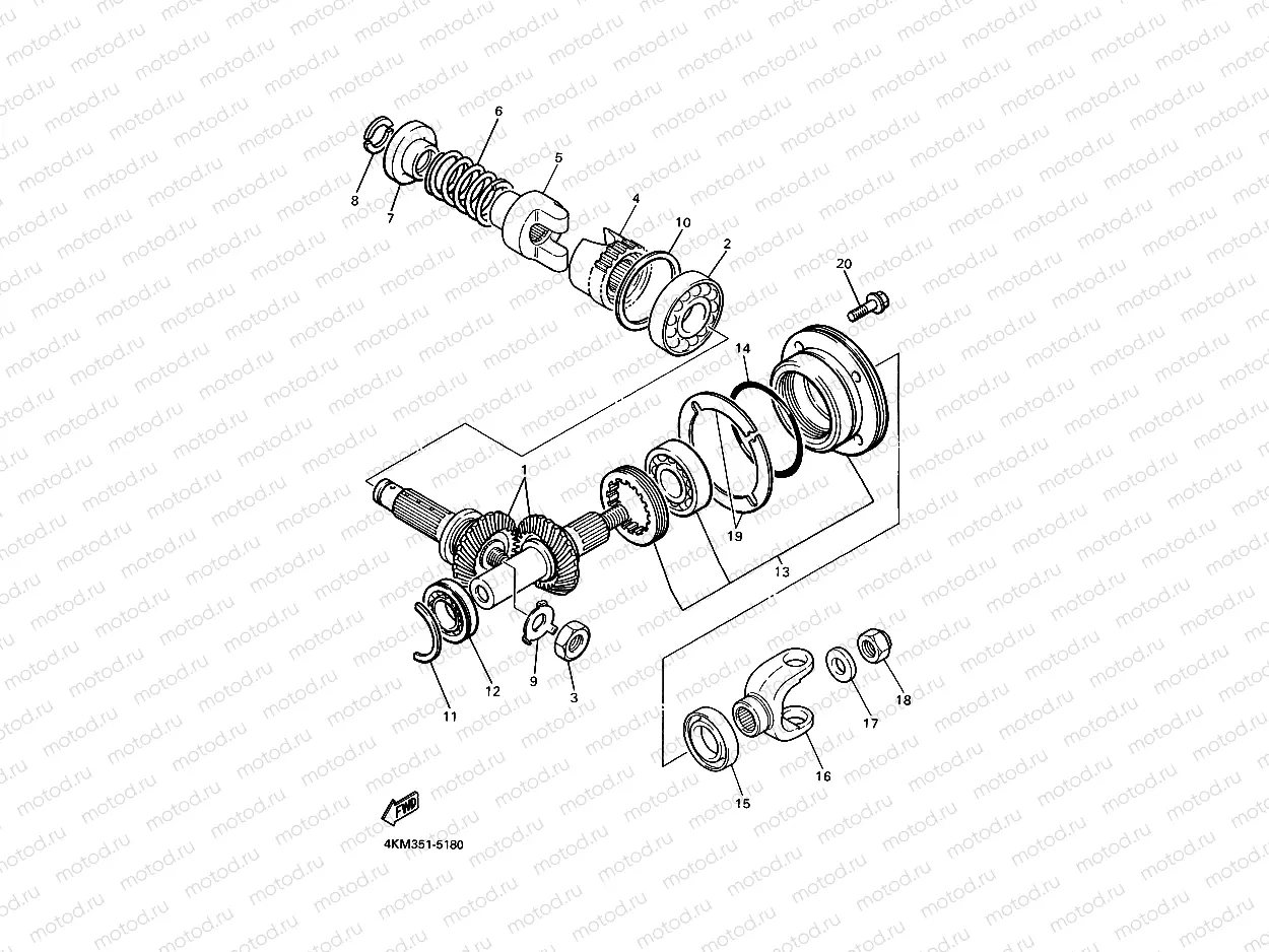 MIDDLE DRIVE GEAR