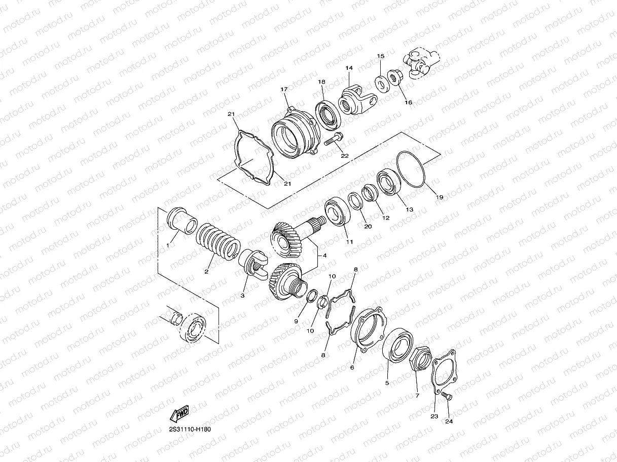 MIDDLE DRIVE GEAR