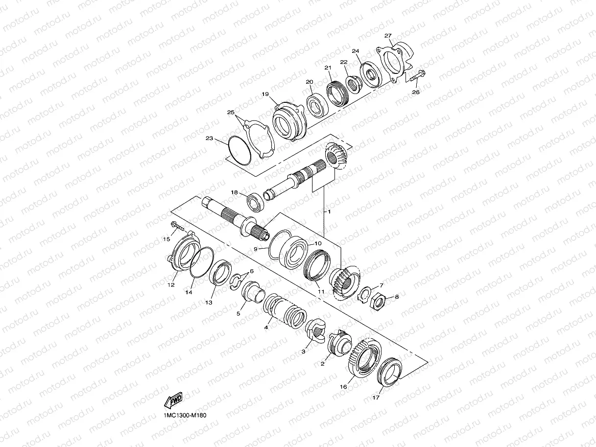MIDDLE DRIVE GEAR
