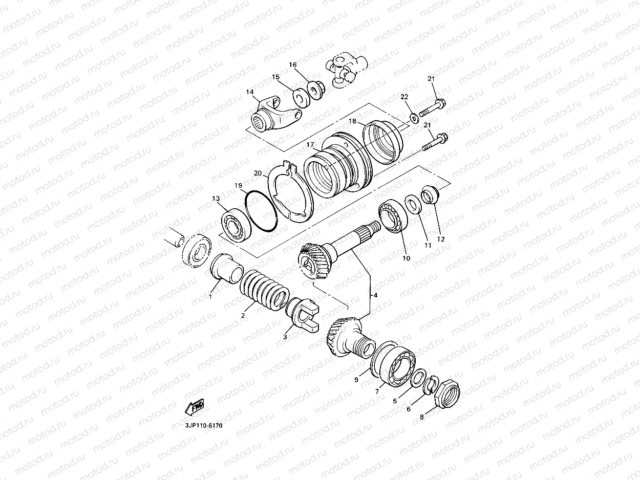 MIDDLE DRIVE GEAR