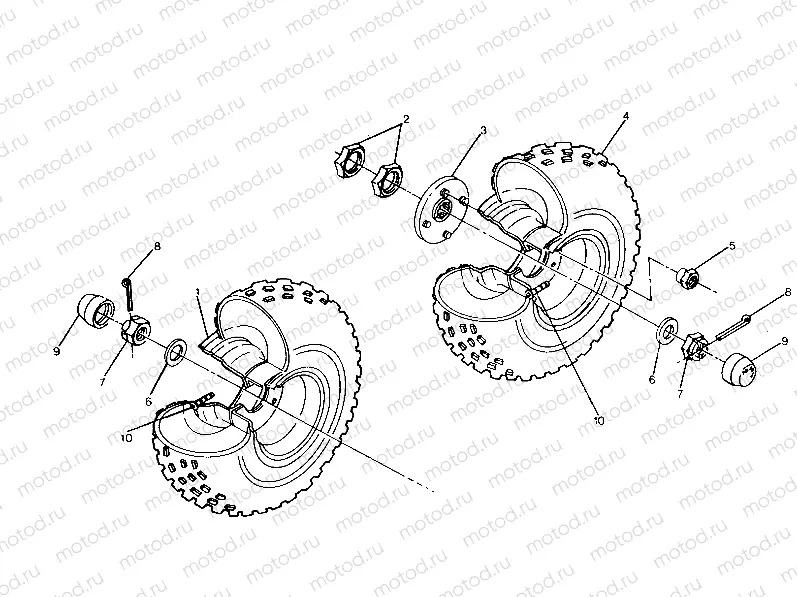 MIDDLE WHEEL ASSEMBLY 250 4x6 / W928627 (4922902290022A) | MIDDLE WHEEL ASSEMBLY 250 4x6 / W928627 (4922902290022A)