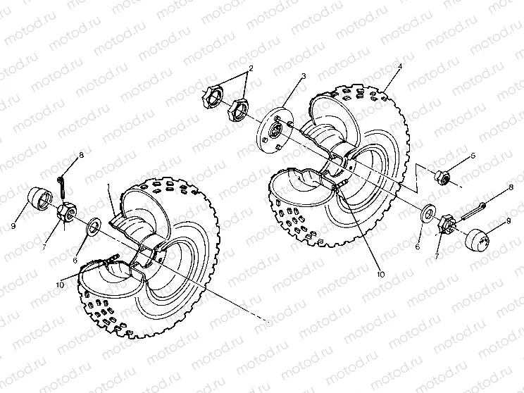 Middle Wheel Assembly (4915951595020A) | Middle Wheel Assembly (4915951595020A)
