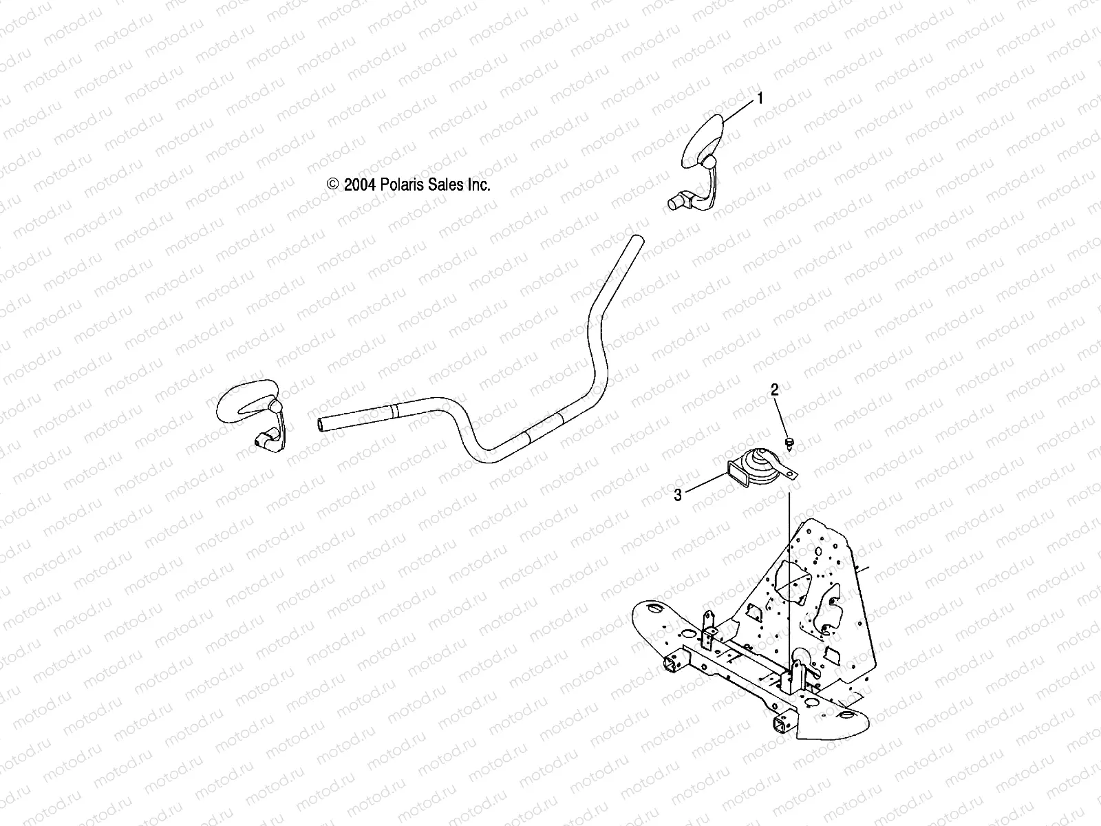 MIRROR/HORN - A05JD32EA (4997869786C01) | MIRROR/HORN - A05JD32EA (4997869786C01)