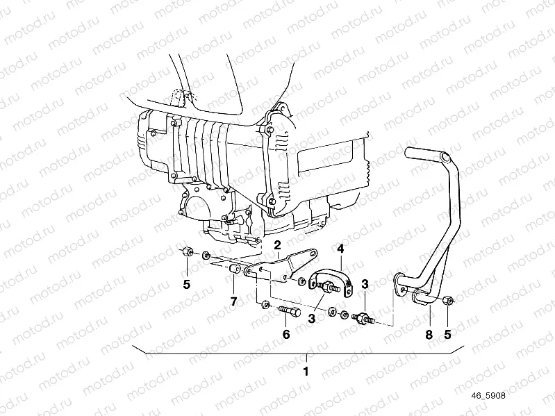 Modification kit f safety bar, catalyst