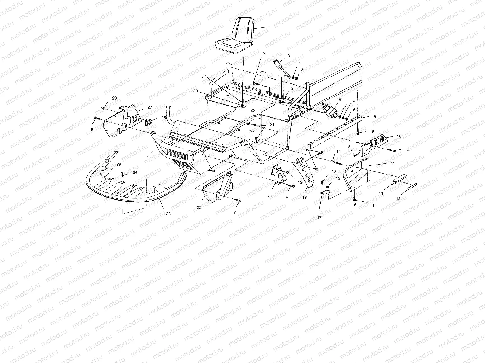MOLDING AND SEAT - A99RF50AA (4946494649A005) | MOLDING AND SEAT - A99RF50AA (4946494649A005)