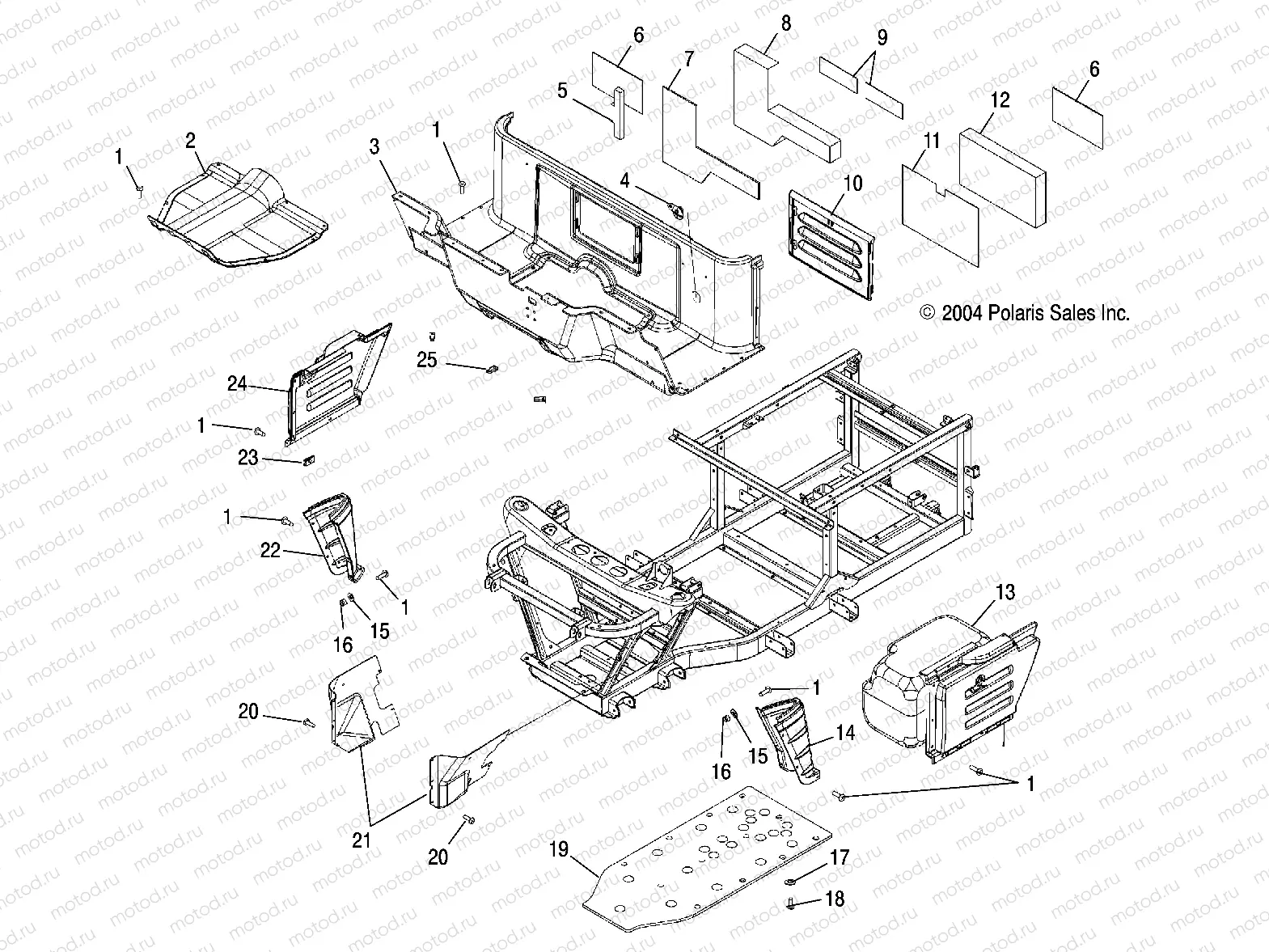 MOLDINGS - R05RD68AA/AB (4998269826A06) | MOLDINGS - R05RD68AA/AB (4998269826A06)