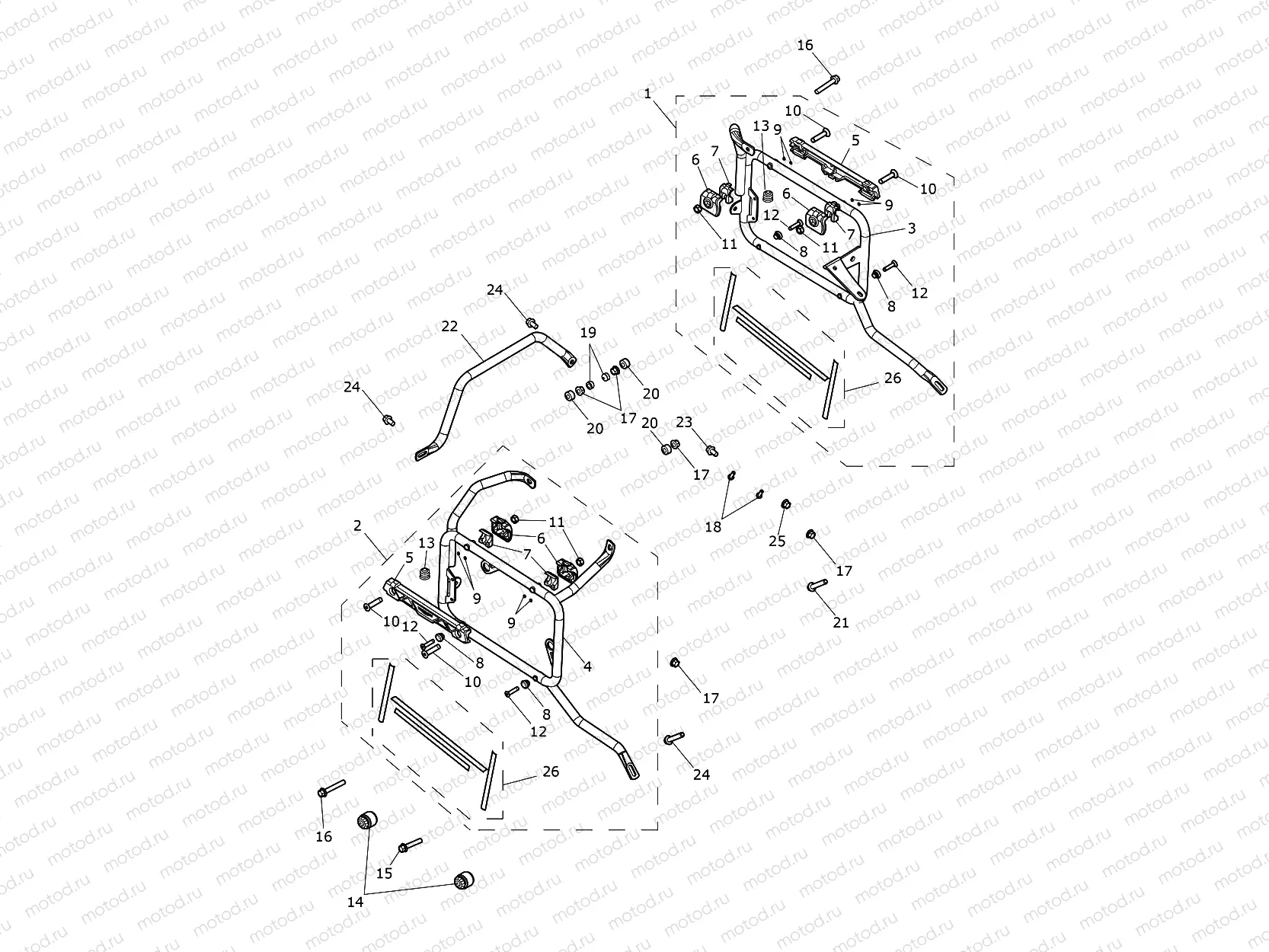Mounting Frame, Panniers