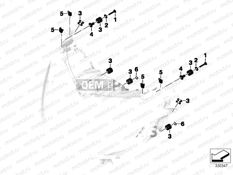 MOUNTING HARDWARE FOR XENON HEADLIGHT