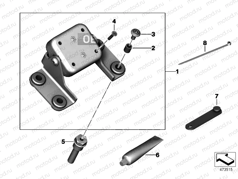 MOUNTING PARTS, BMW NAVIGATOR