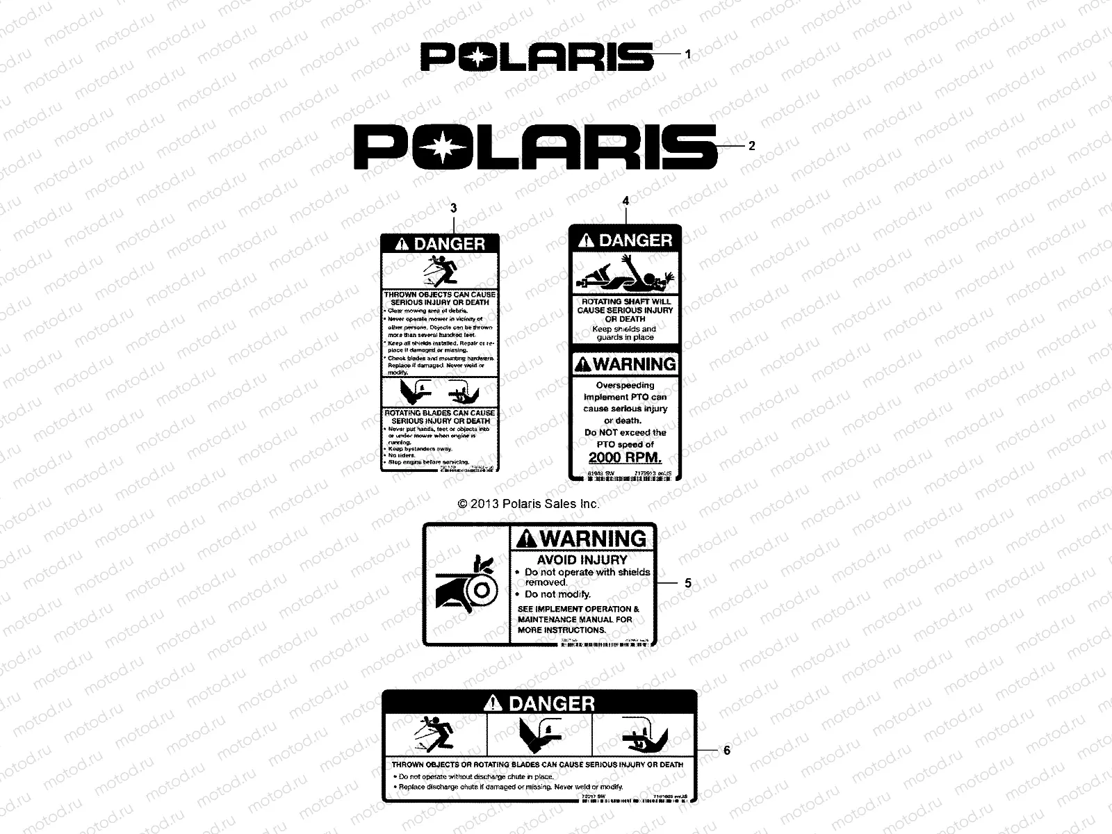 MOWER | MOWER, DECALS - D151M/2MPD1AJ-MWR (49BRUTUSDECAL6852)
