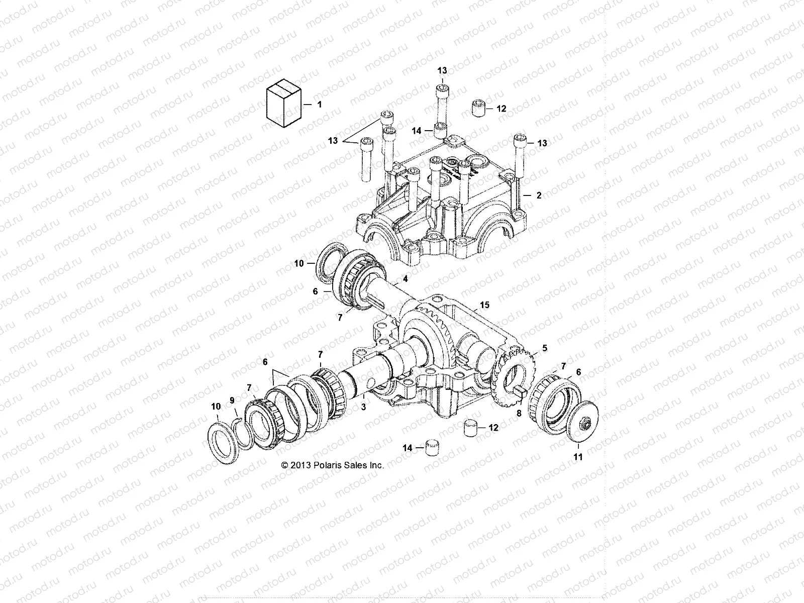 MOWER | MOWER, GEARBOX - D132M9JDJ-MWR (49BRUTUSGEARBOX23902)