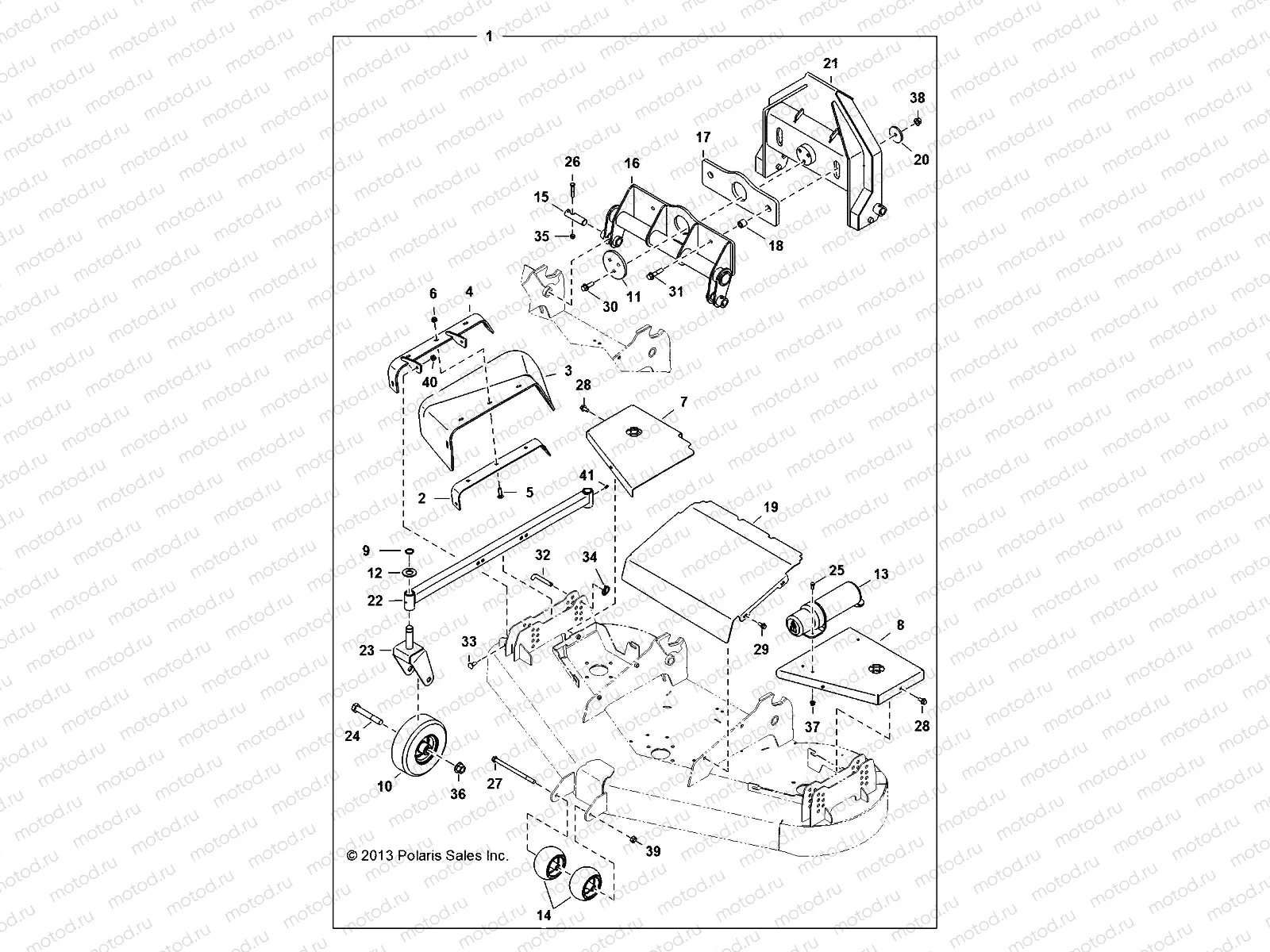 MOWER | MOWER, SHIELDS - D151M/2MPD1AJ-MWR (49BRUTUSSHIELD6850)