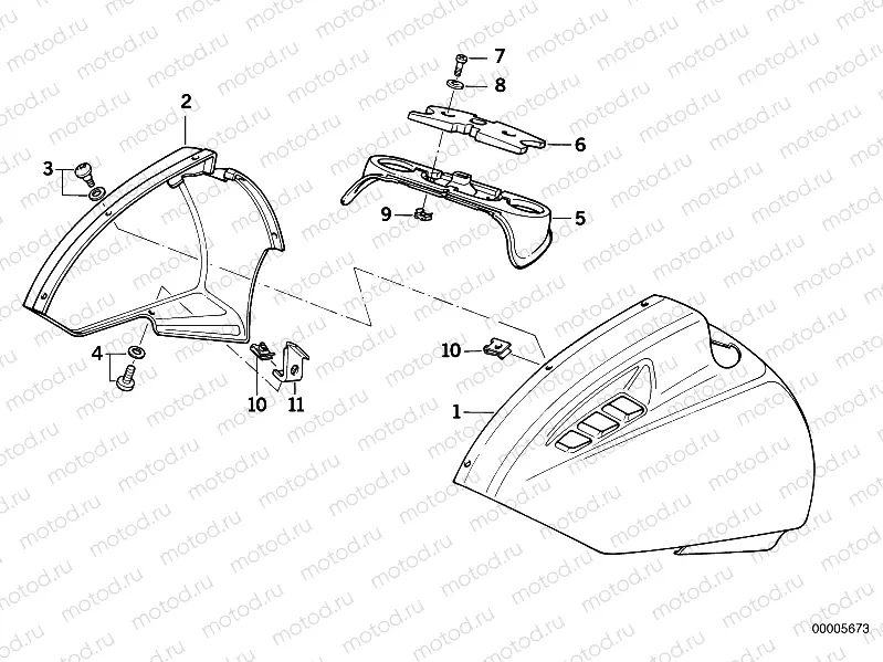 Mudguard front
