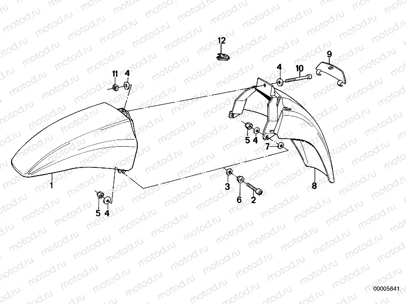 Mudguard front