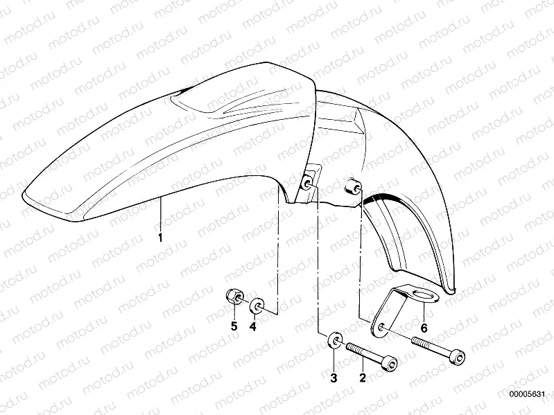 Mudguard front