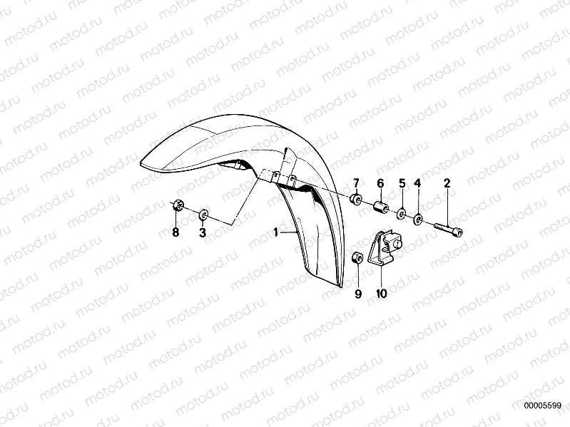 Mudguard front