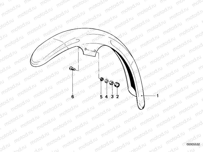 Mudguard front