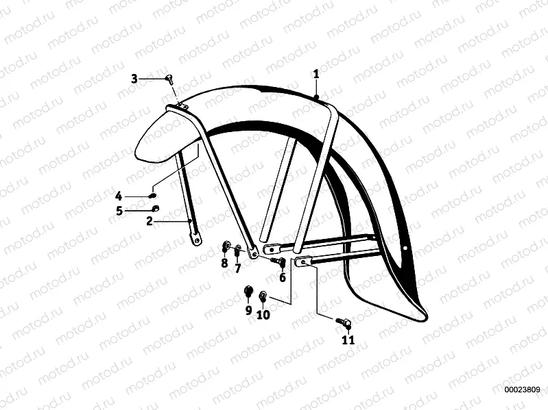 Mudguard front