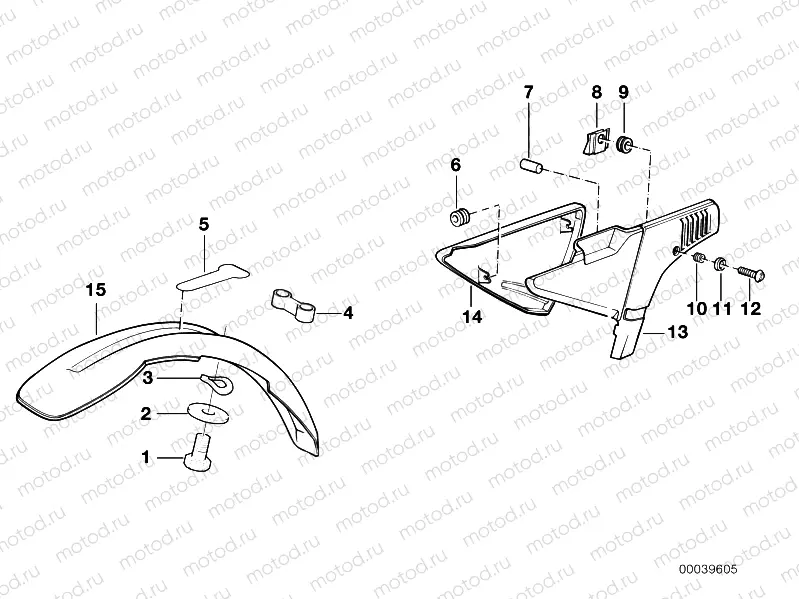 Mudguard front-battery cover