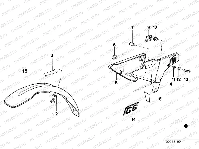 Mudguard front-battery cover