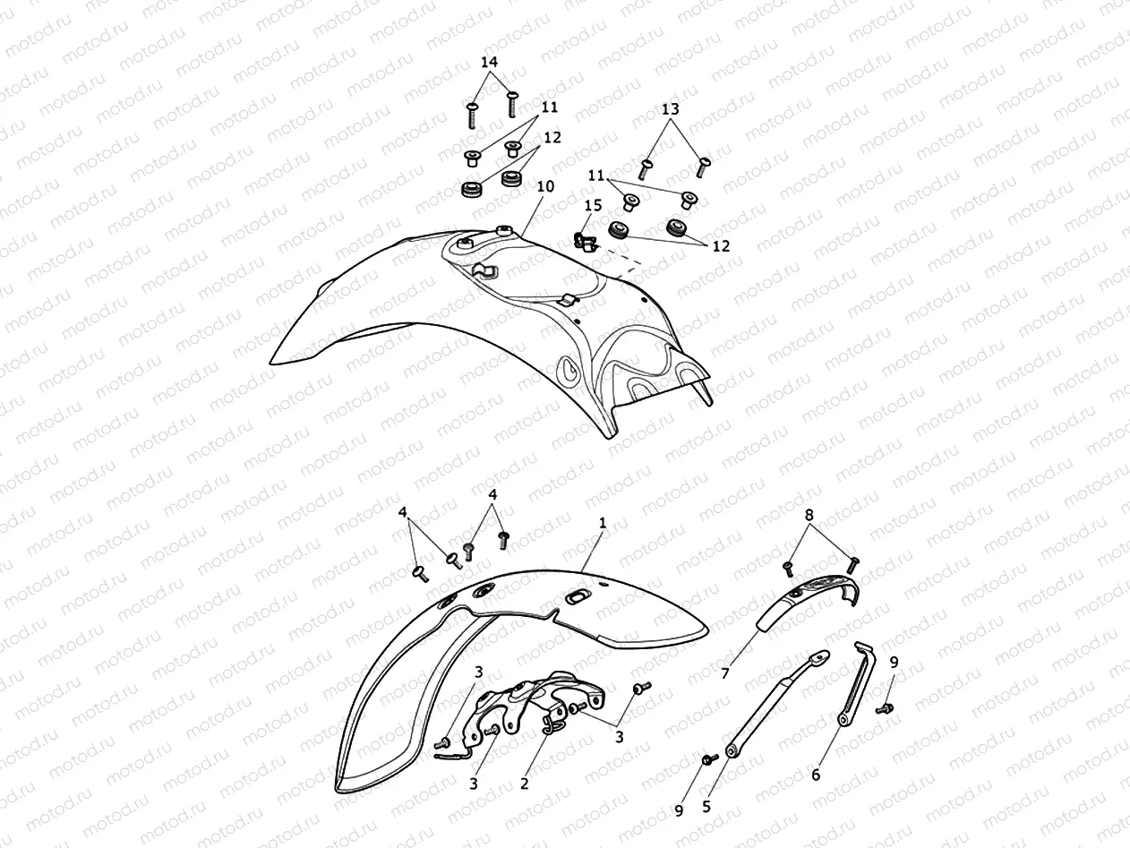 Mudguards - Bonneville T120 Blac