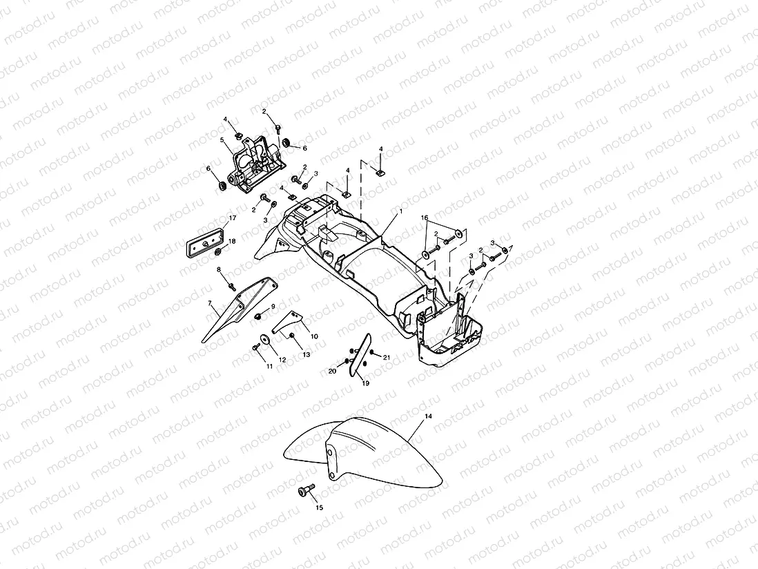 Mudguards/Chainguard/Battery Box